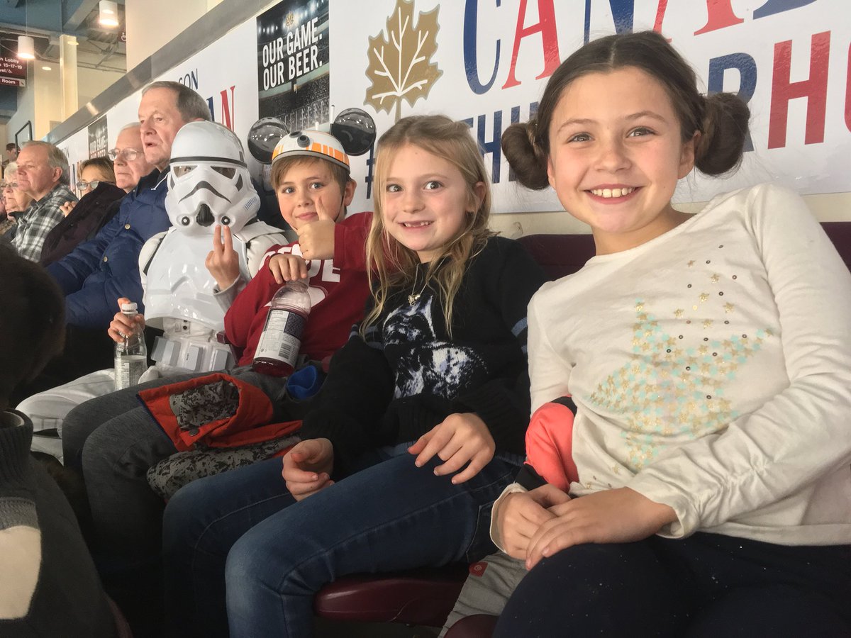 PetesOHLhockey's tweet photo. The Force is strong with these ones. Great costumes, Petes Nation!

#RISE #GoPetesGo https://t.co/T6OFnXKsfO