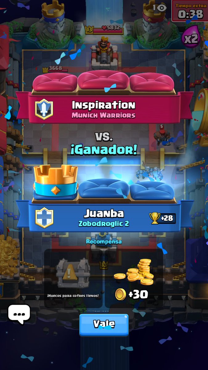Juanba_Valhalla's tweet photo. Ganándole a un jugador del Clan número 6 del mundo y poniéndome número 100 de Argentina 🏆🏆 https://t.co/ZvGI9JOnri