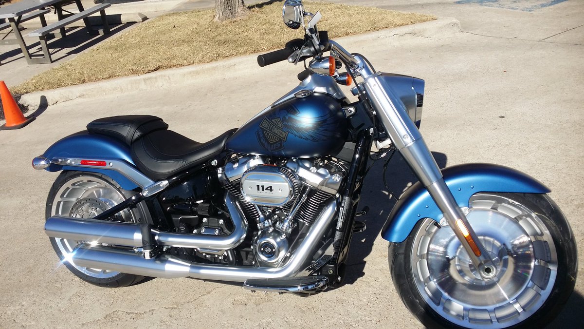 GusWolf_THD's tweet photo. 2018 115th Anniversary Fatboy is here! Come for YOUR TEST - RIDE on #165 / 900 TODAY! https://t.co/XYdJ0xk6Nb