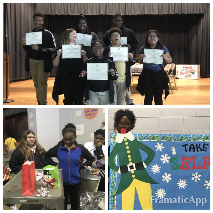 AWCMSFBLA's tweet photo. Fun times at the CMS FBLA Christmas party! 🎄 #cmsfblarocks #elfselfies #gafbla #buildingbridges #readyfortheholidays https://t.co/y7tQ3jE2Xb