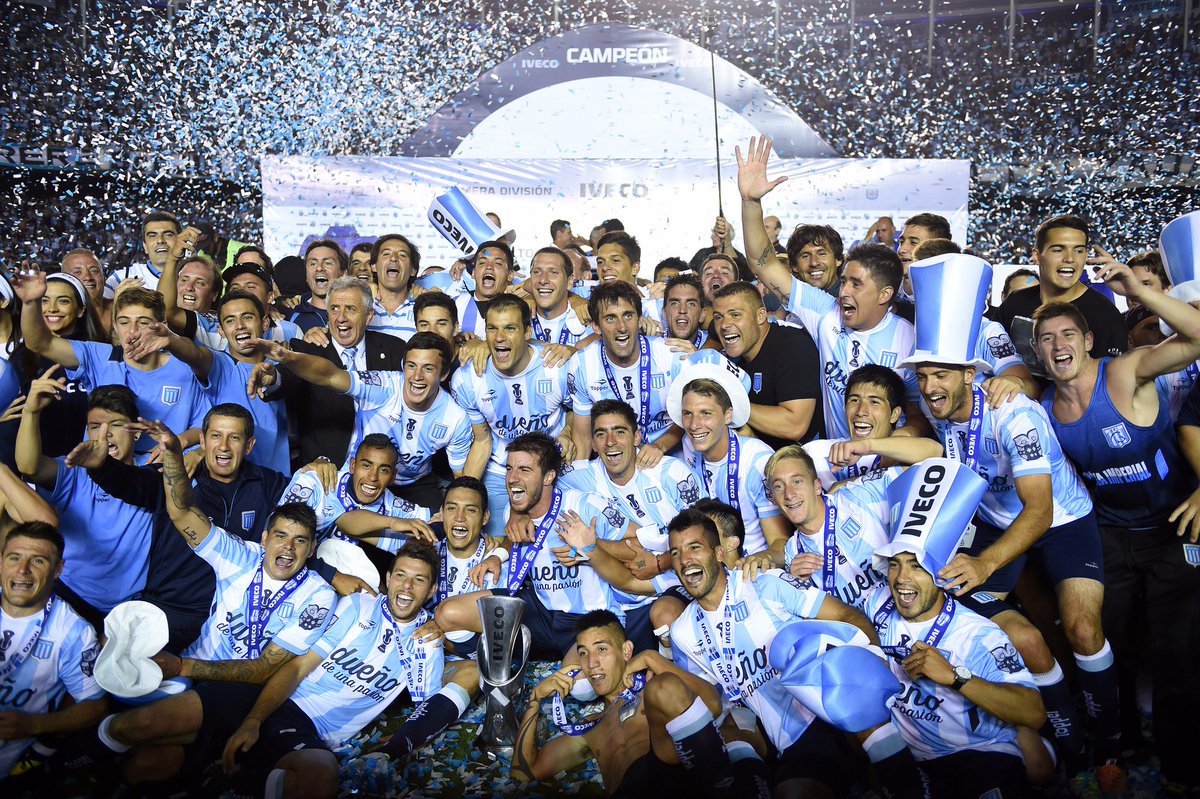RacingTwittea's tweet photo. Simplemente Gracias! A tres años de esta gran hazaña. Por siempre campeones 💙 https://t.co/XWIXWKq5YO
