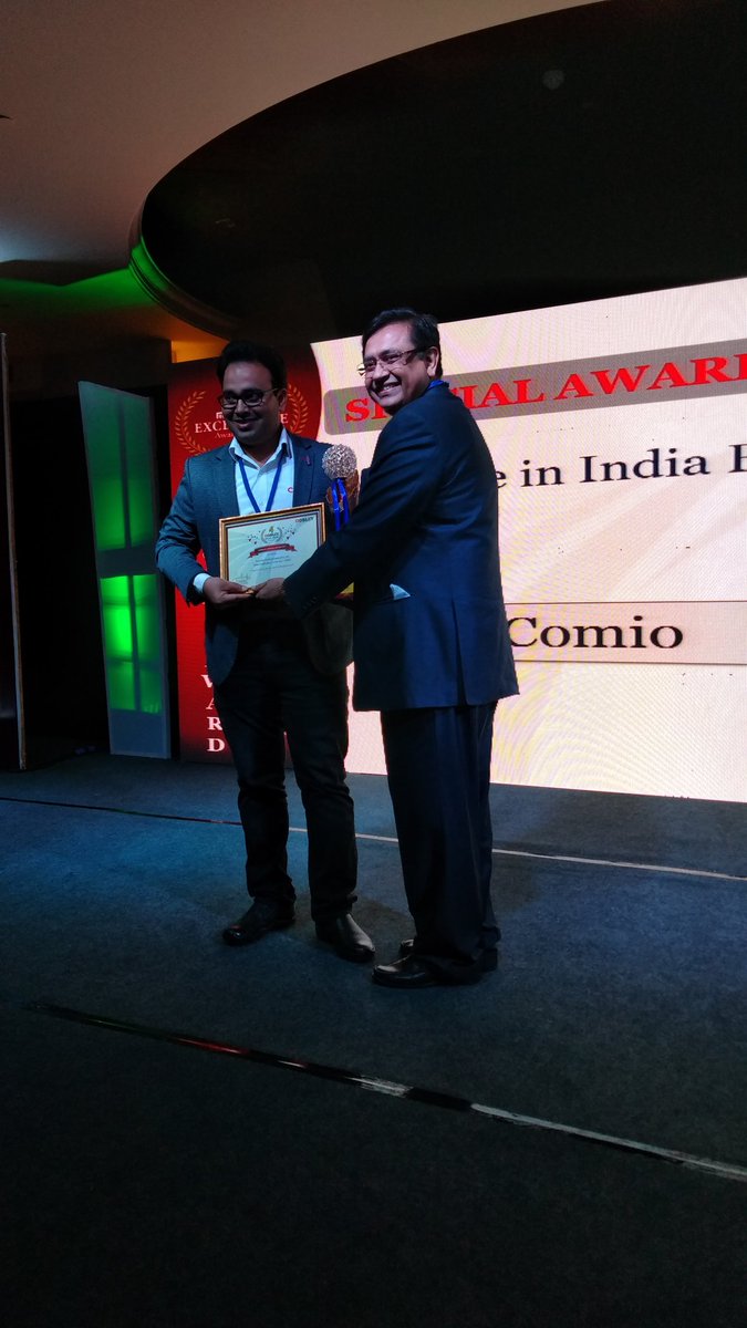 mobilitymag's tweet photo. Mobility India Congratulate Comio for winning Make in India Brand: Comio #MEXA2017 @mobilitymag @COMIO_IN https://t.co/0VucJDKZzj