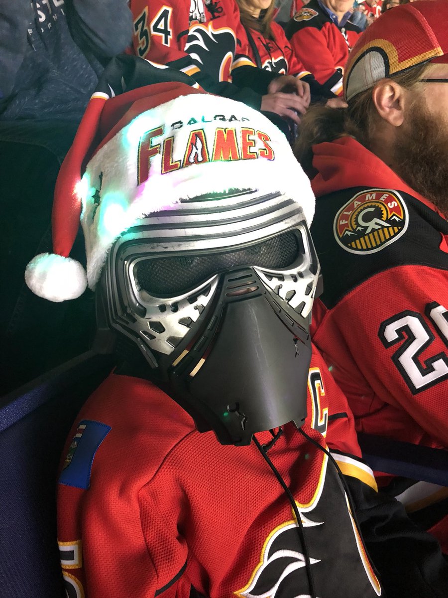 iamRickBall's tweet photo. @NHLFlames Star Wars Night #goflamesgo #kyloren #sharksvsflames Sec 211 Row 20 seat 18 https://t.co/RRiJlJG7aH