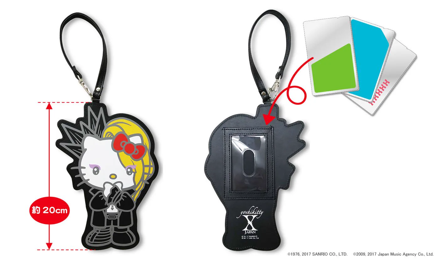 iPhoneアクセサリー X JAPAN yoshikitty ご当地キティ na platformě X: „「yoshikitty ICカードケース」新発売