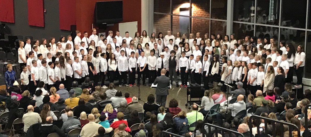 Beautiful 6th grade choir led by Mr. Aaron Knudsvig. #talentedstudents #firstyearchoirstudents