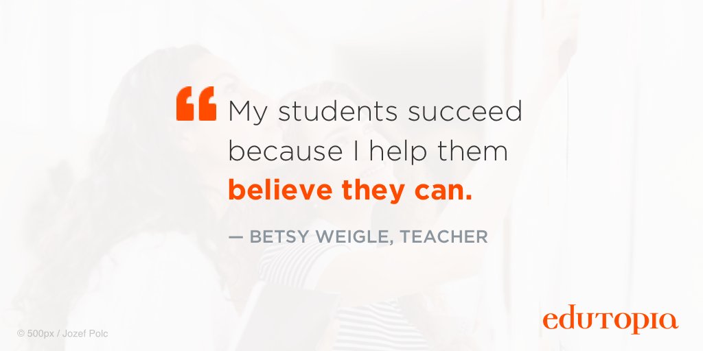 edutopia's tweet photo. This is how teachers change the world—one student at a time. https://t.co/IPQW2KtYbn