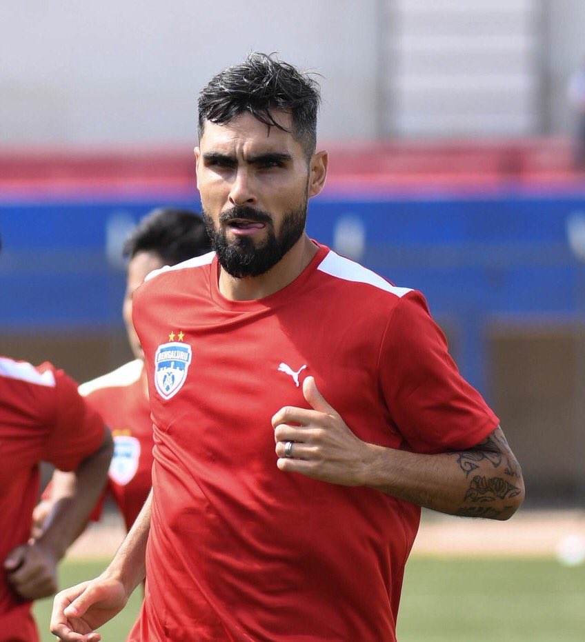 WestBlockA's tweet photo. Put this poster of Dimas giving the deathly stare in the away dressing room at Kanteerava, and we'll win the match before it even starts😂😎 https://t.co/K4aQzNuCd5