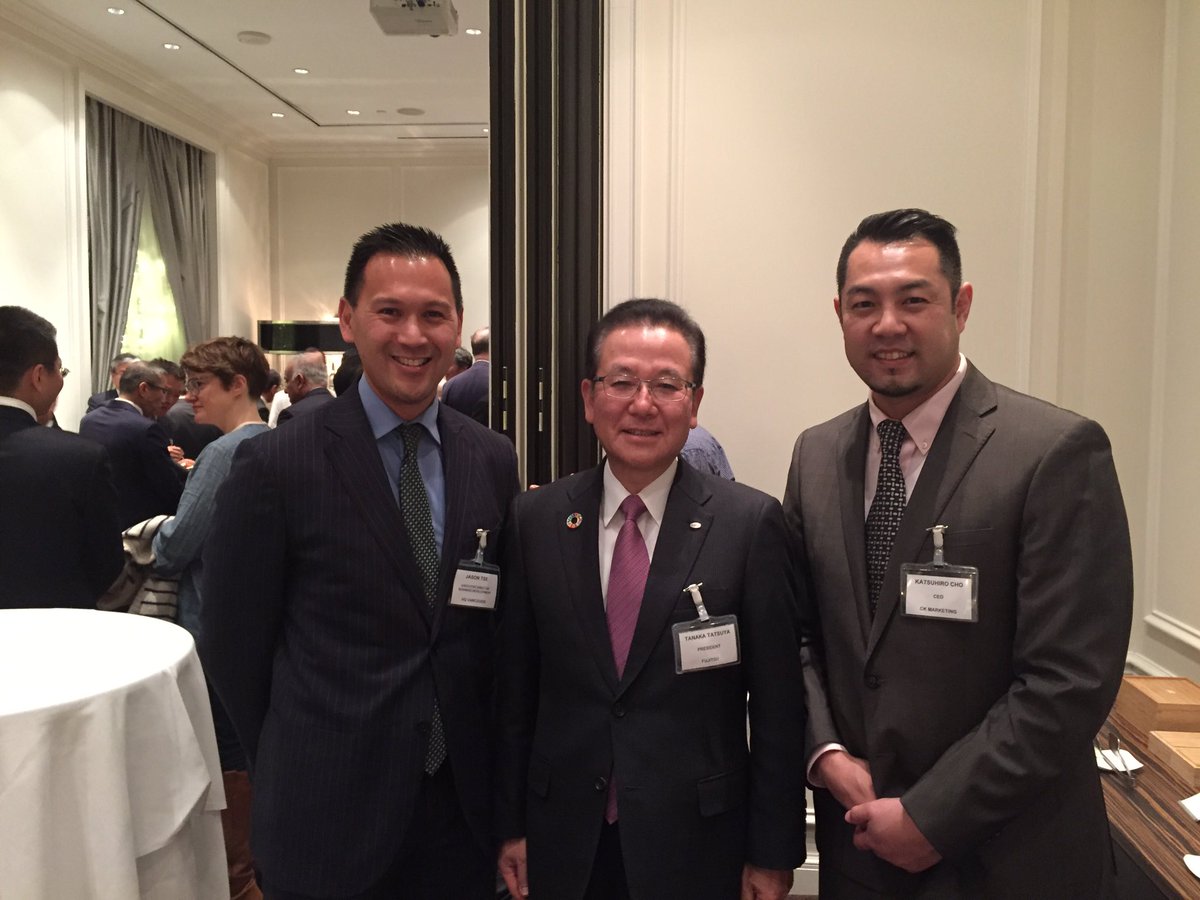 Congratulations to F-com for opening your Vancouver office, pleasure to meet Mr Tatsuya Tanaka, President of Fujitsu <a href="/HQVancouver/">HQ Vancouver</a>
