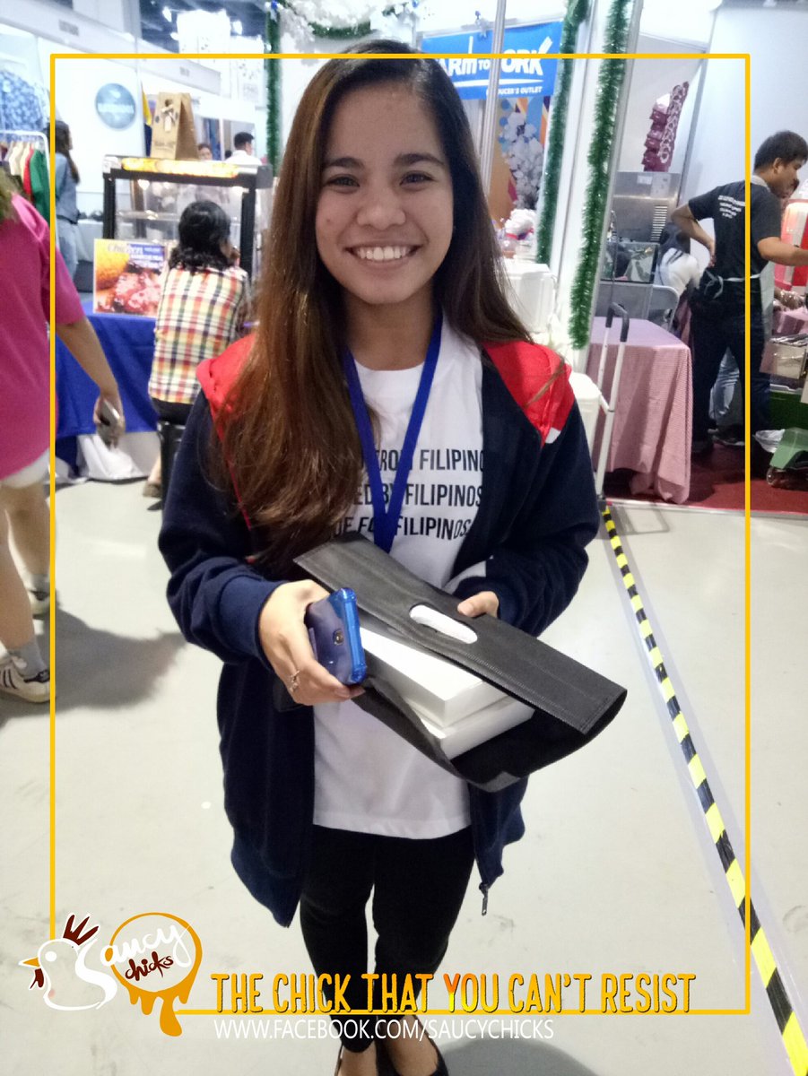 saucychicksph's tweet photo. ☑  Day one 
Visit us at Booth F at the SMX Convention Center for the second day of Noel Bazaar 💛 @noelbazaar
#NoelBazaar2017 #TeamSaucyChicks https://t.co/zXOll3bGpg