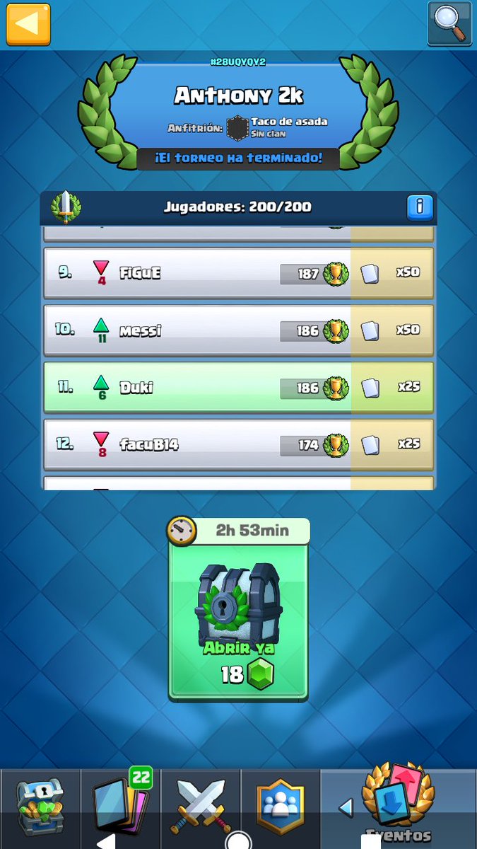 Duki_CR's tweet photo. Como cuando te quitan 25 cartas por la cara teniendo las mismas copas que el otro xdddd https://t.co/2AsuziVr7Y