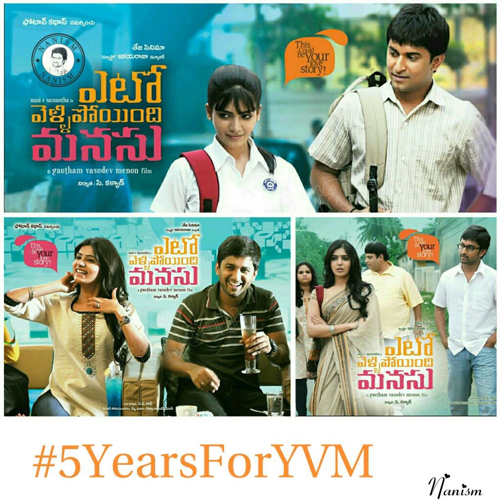 Aneesh_Jenna's tweet image. @NameisNani @Samanthaprabhu2 
Beautiful Evergreen Movie 😍
#5YearsForYVM 
#gouthamvasudevmenon #Ilayaraja