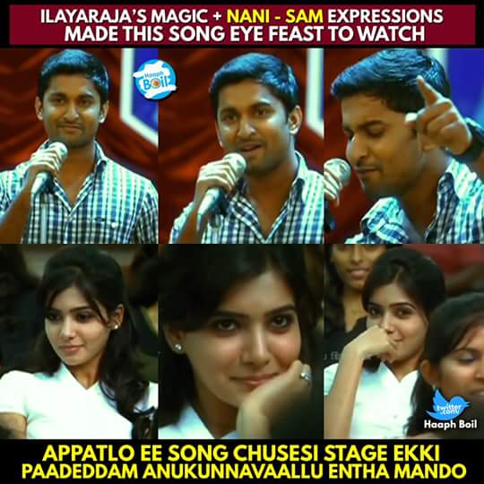 Aneesh_Jenna's tweet image. @NameisNani @Samanthaprabhu2 
Beautiful Evergreen Movie 😍
#5YearsForYVM 
#gouthamvasudevmenon #Ilayaraja