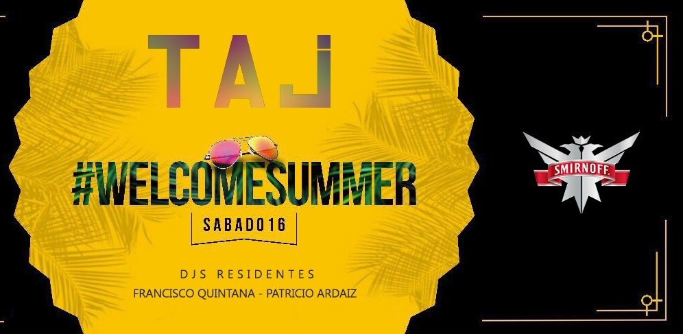 patricioardaiz's tweet photo. Sábado 16 @TajDisco 😍
🎧 #welcomesummer
Sector TWO + Terraza #PreviaVIP
#saturday #friends #night #taj #fiesta #party #terraza #music #djs #residentes #smirnoff #city https://t.co/wecfL2lNhZ