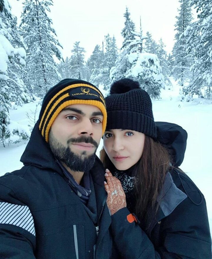 Iamtwinki's tweet photo. #mrandmrskohli #VirushkaWEDDING #virushka #honeymoon... Heaven #bful #truelove @AnushkaSharma @imVkohli love u both #virushkakishaadi #ViratKohli https://t.co/G0OWH2tcnE