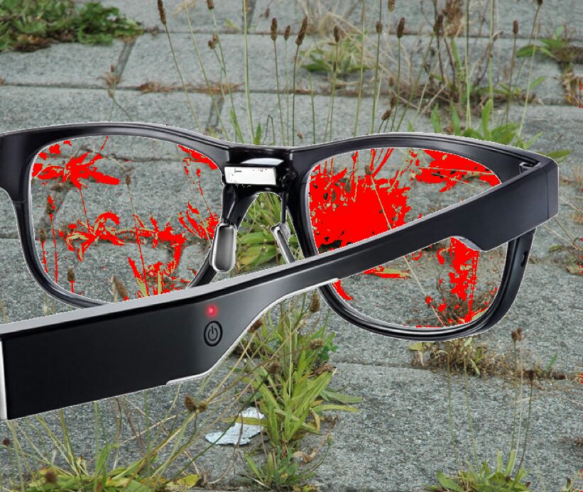 WUR's tweet photo. Yesterday at #AgriFoodTech, @WURPlant presented these #ARglasses that use near-infrared info to increase the contrast between healthy and unhealthy plants. #AFTP17 https://t.co/Rk7COtOXXq