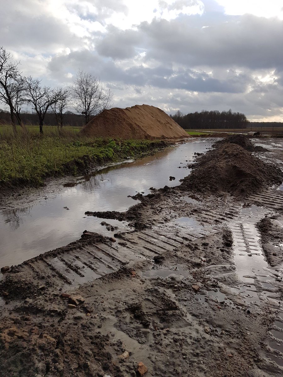 Het winterweer laat sporen na in de bouwputten #water