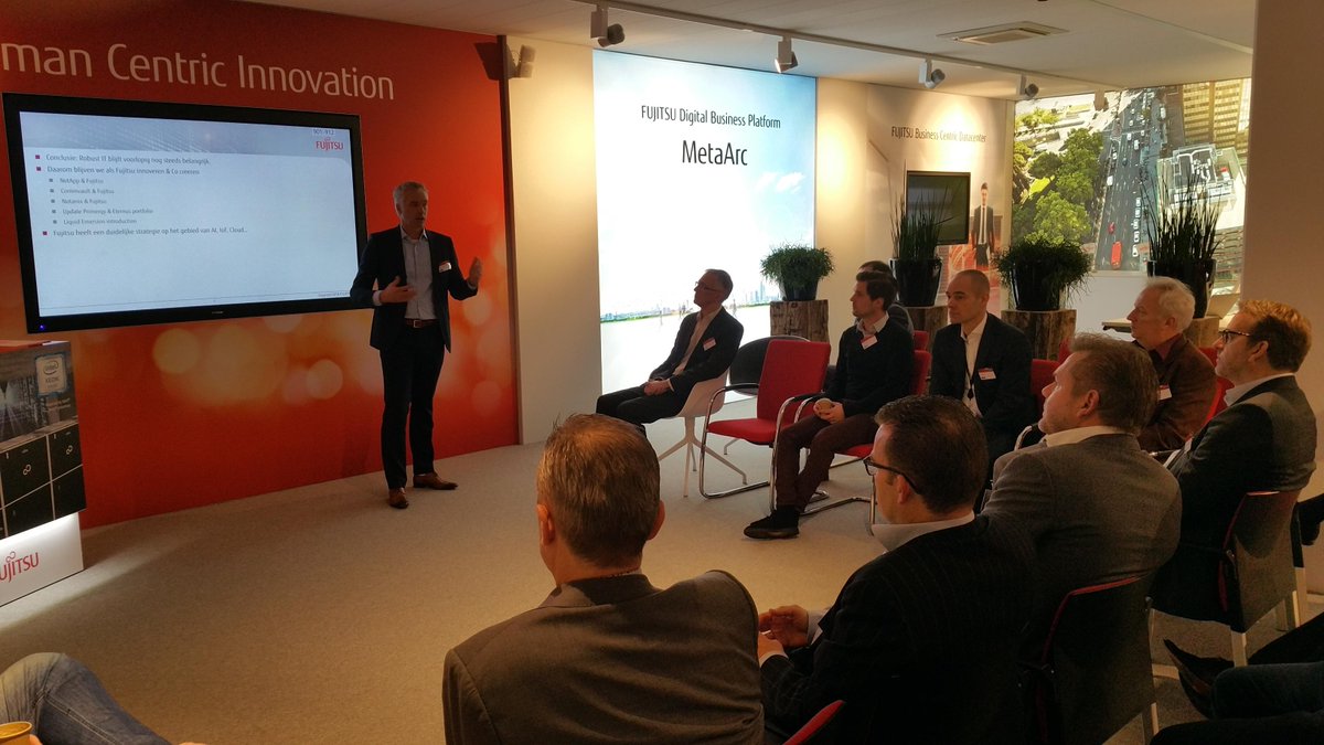 sjsolutionsbv's tweet photo. Het was weer een geslaagd Datacenter Innovations event bij Fujitsu Nederland in Maarssen. In het Experience Center werd er gefocust op al het moois voor het komende jaar. Heeft u nog vragen? Wij helpen graag. https://t.co/GunkzuER0j