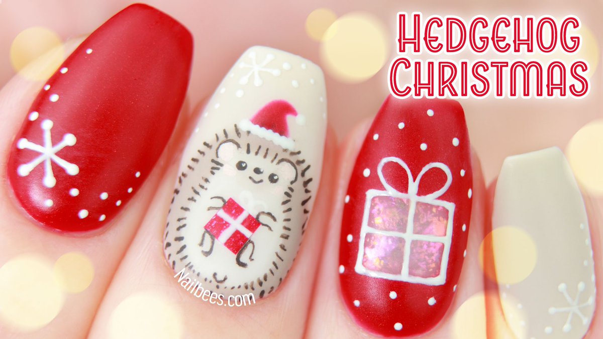 My Chritsmas nail design with a hedgie santa💕 The video is up on YouTube😽💋💗
youtube.com/edit?o=U&video…