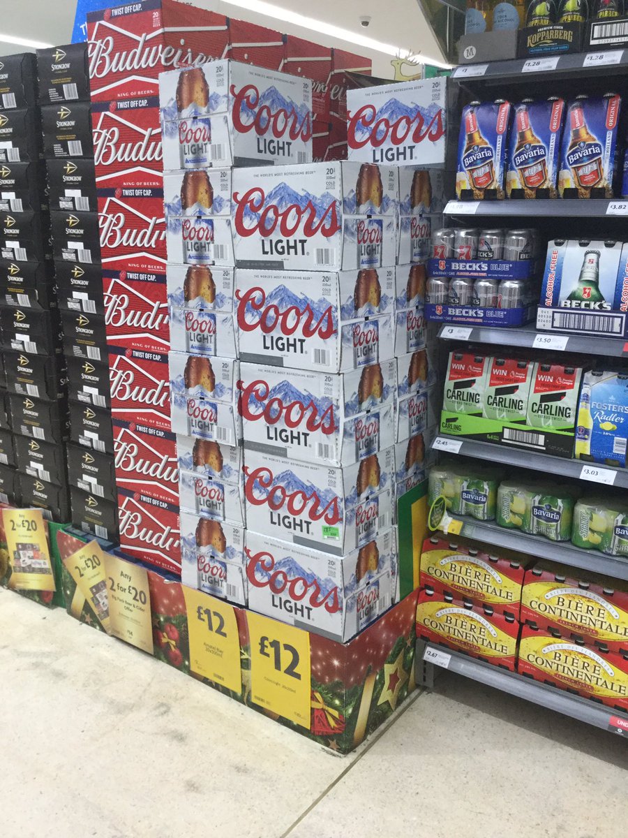 PowerforceMC46's tweet photo. Molson Coors products filled for xmas day @Morrisons in Chippenham @PowerforceMCNSM #COPintoXmas https://t.co/d0CdfjuRZ0