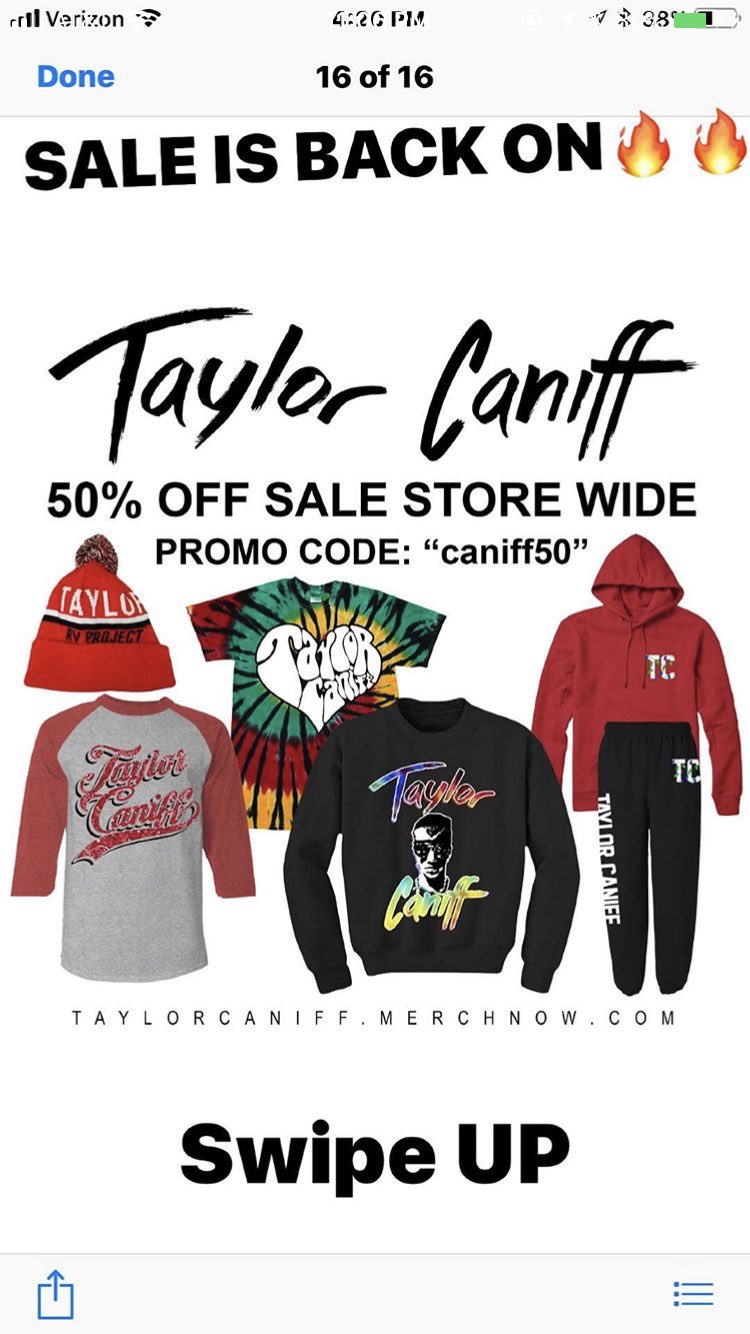 Taylor caniff merch
