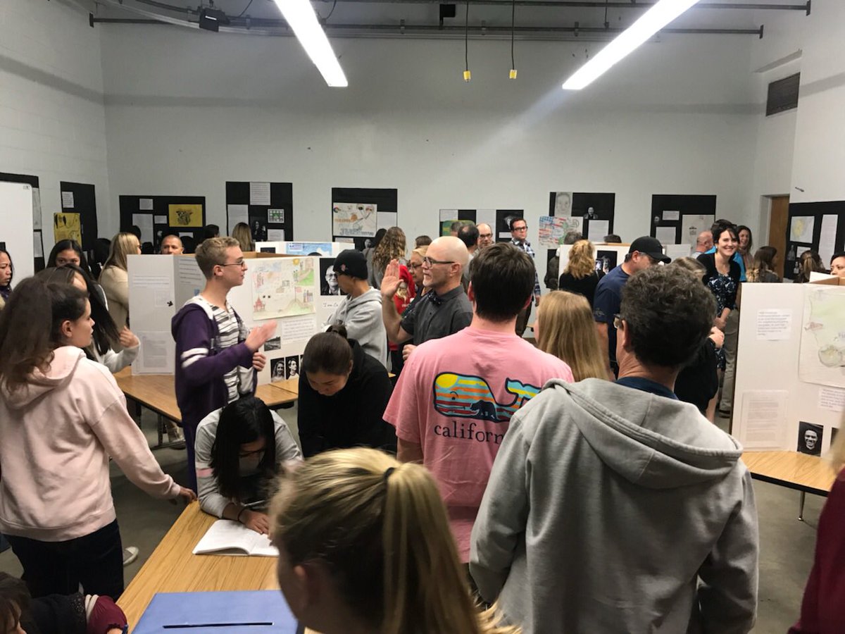 katherineaud2's tweet photo. Student exhibition from when they interview adults finding out how places influence their identity #equitystories #FACETeam #MrCarroll #8thgraders @SDUSDFamilies @sdschools @barb_waller @sulloa https://t.co/AqoEsuzoFt
