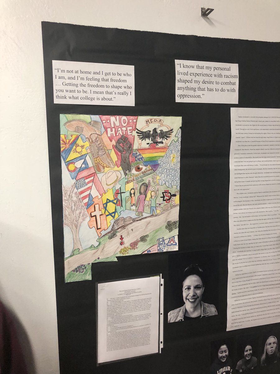 katherineaud2's tweet photo. Student exhibition from when they interview adults finding out how places influence their identity #equitystories #FACETeam #MrCarroll #8thgraders @SDUSDFamilies @sdschools @barb_waller @sulloa https://t.co/AqoEsuzoFt