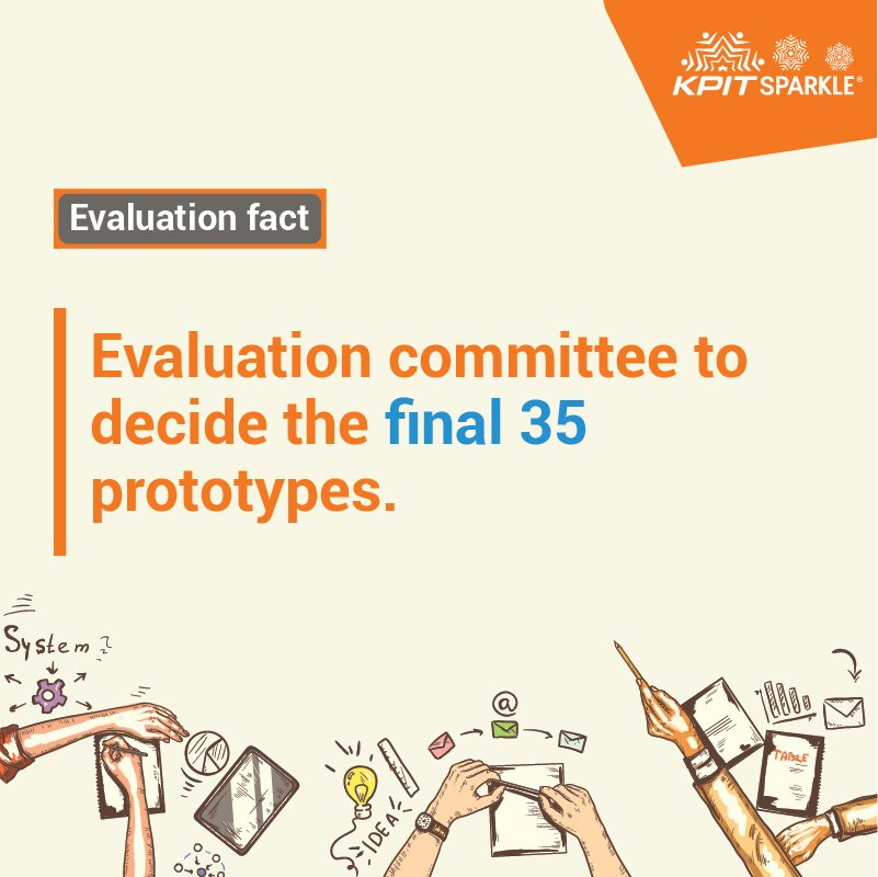 KPITSparkle's tweet photo. The Evaluation Committee will select the #final35 prototypes. Their decision cannot be challenged. #KPITSparkle 2018 https://t.co/zuaQjmLUAW
#Innovation #Science #technology https://t.co/1NYcNBP7qV