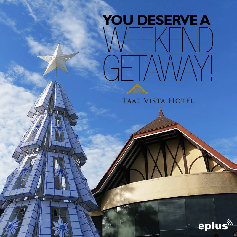 ePLUStaptopay's tweet photo. Get away for the weekend at Taal Vista Hotel! Pay with your #ePLUS card for easy transactions! https://t.co/HYAJwXWk7e