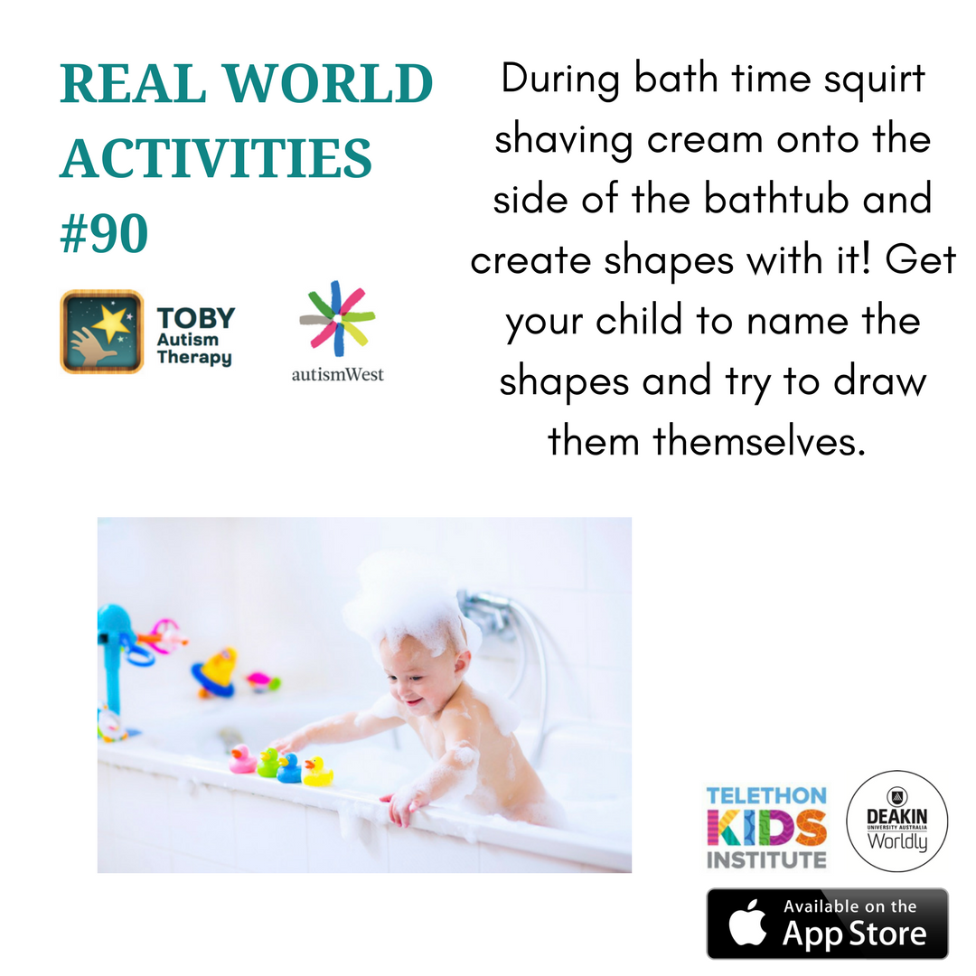 TobyPlaypad's tweet photo. Here is another Real World Activity that you can easily do during bath time! https://t.co/KYZkjpVt2L