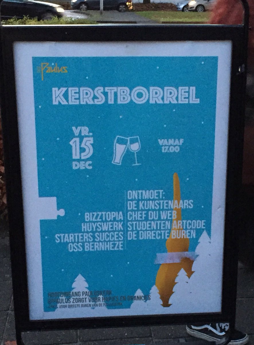bizztopia's tweet image. Vandaag Kerstborrel @Paulus_Oss. Kom je ook?