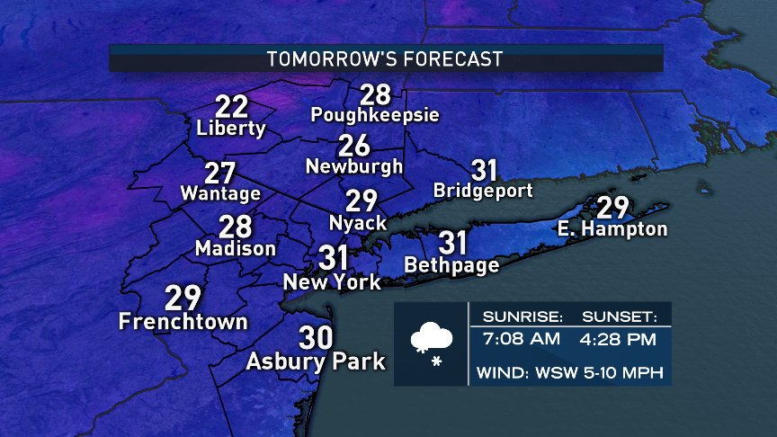 StormTeam4NY's tweet photo. Another bitterly cold day with light #snow by afternoon! #NBC4NY https://t.co/KTSH9zEO4n
