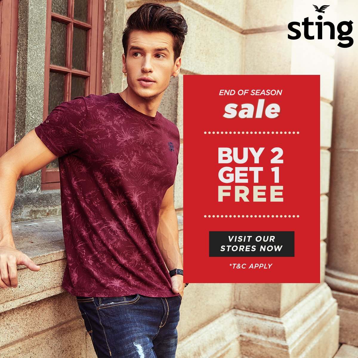 StingClothing's tweet photo. Make the most of exclusive early access to our sale. Avail @ your nearest outlet https://t.co/qdlnqSaUT5 #bestylishlyyoung #stingeos #sale #instoreoffers #buy2get1 https://t.co/pgV5WWK76n