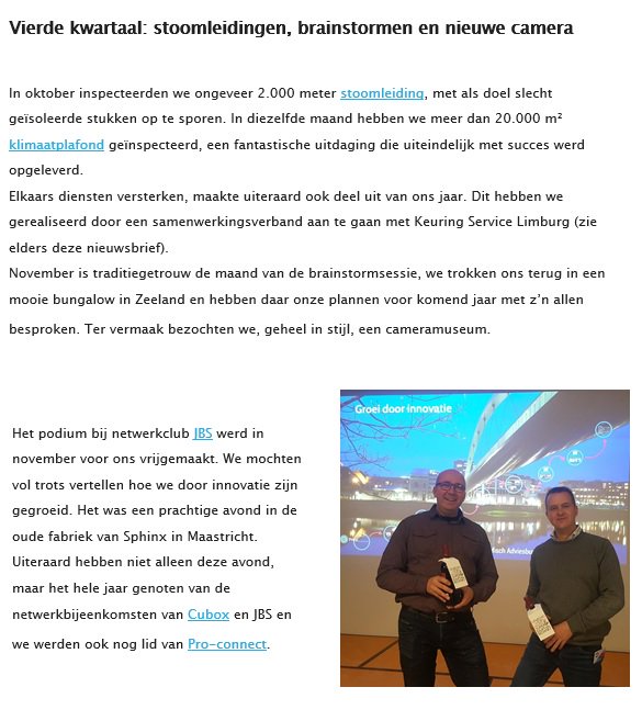 Alweer een jaar voorbij......

Jeetje, 2017 is bijna ten einde… Ongelofelijk hoe de tijd vliegt. Alweer een jaar waarin we uw veiligheid in beeld hebben gebracht. 

A.s. dinsdag verschijnt onze laatste nieuwsbrief van dit jaar, we blikken terug op een geweldig jaar.