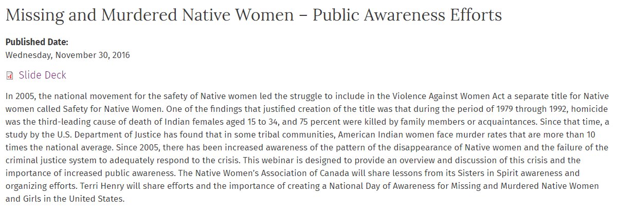 @DelSchilling @MarkRuffalo According to the National Indigenous Women's Resource Center, domestic violence is the primary cause: '75% killed by family members or acquaintances.' This also involves 'Two Spirit' people which is related to #LGBT people. @MarkRuffalo @PattyArquette #DV #DVHomicide #MassMurder