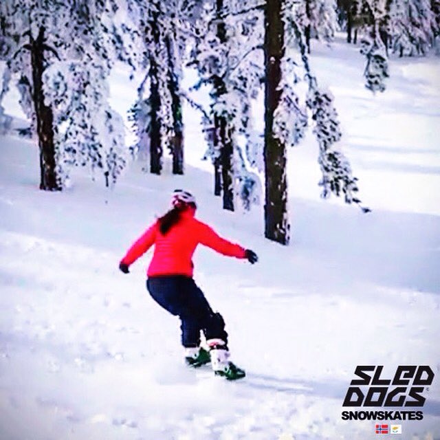 Cypriot girl. Sled Dogs SnowSkates. Troodos snow. ~ The perfect recipe for extreme fun. In stock at V1 FITNESS Limassol. @sleddogsskates @CySportsMassage #limassol #cyprus #sleddogssnowskates #wintersport #troodossnow #troodos