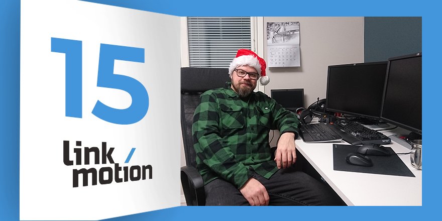 Link_Motion's tweet photo. Matti Leino is #LinkMotion's Principal IT Engineer, taking care of IT infra and ensuring that services &amp; servers are constantly up and running. Matti enjoys #remotework and flexible working hours. “I can do my work wherever I have 4G and my laptop". #LM_ChristmasCountdown https://t.co/qdesRKkHcz