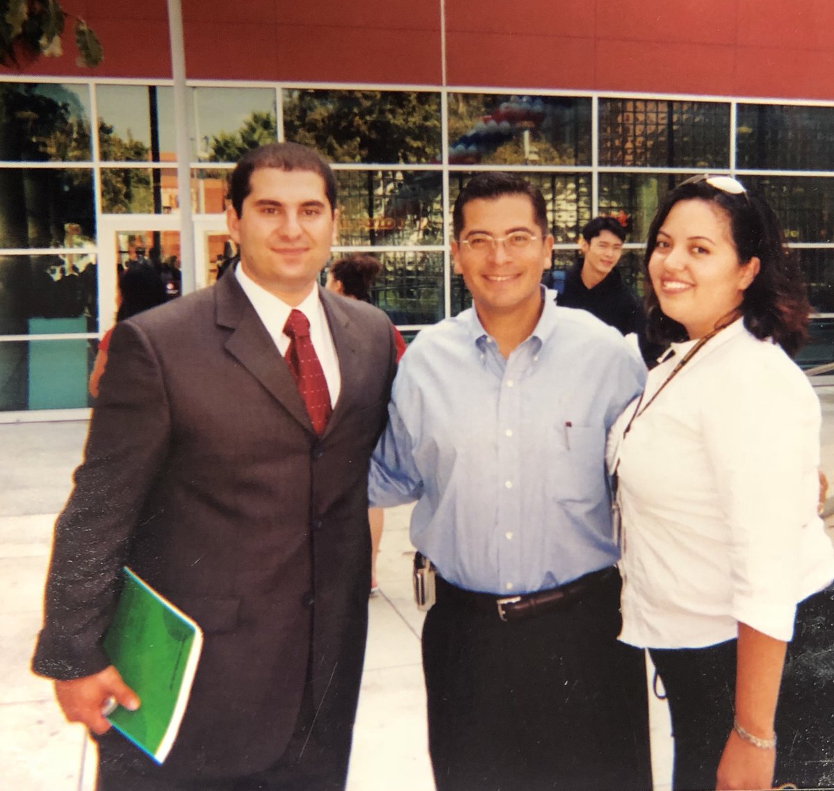 SamKbushyan's tweet photo. Great to catch up with @XavierBecerra .Pic from the past @CalStateLA #StudentBodyGovernment #Symposium Assemblymember @wendycarrillo #2005 https://t.co/aFBCQDT27K