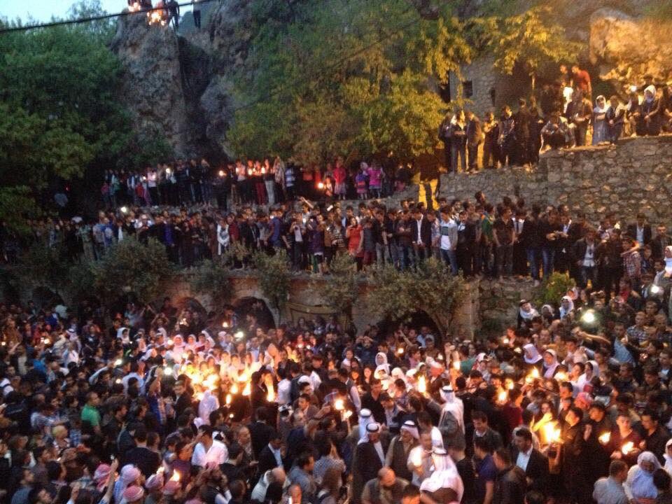 KhalafSmoqi's tweet photo. Amid an ongoing genocide &amp; against all odds and struggles , #Yazidis celebrate Eida Rojiet Ezi - a religious feast that Yazidis observe in December of each year after three days of fasting.
Êida Wa Pîroz Bê https://t.co/T6WmUsfZgY