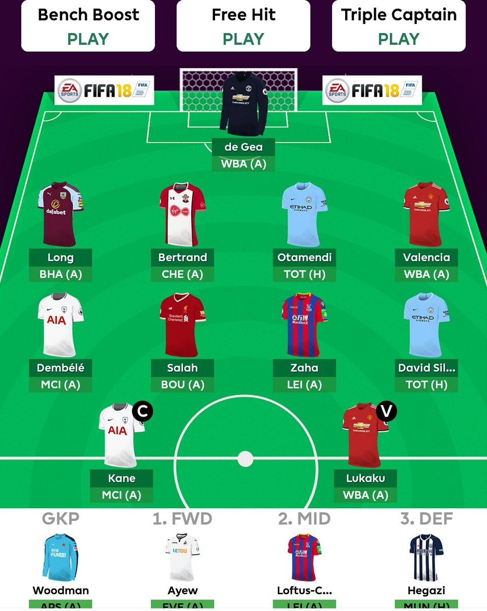 9Romelu's tweet photo. My fpl team for this week .. 
#fantasypremierleague 
#FPL https://t.co/v4mbh5C4JA