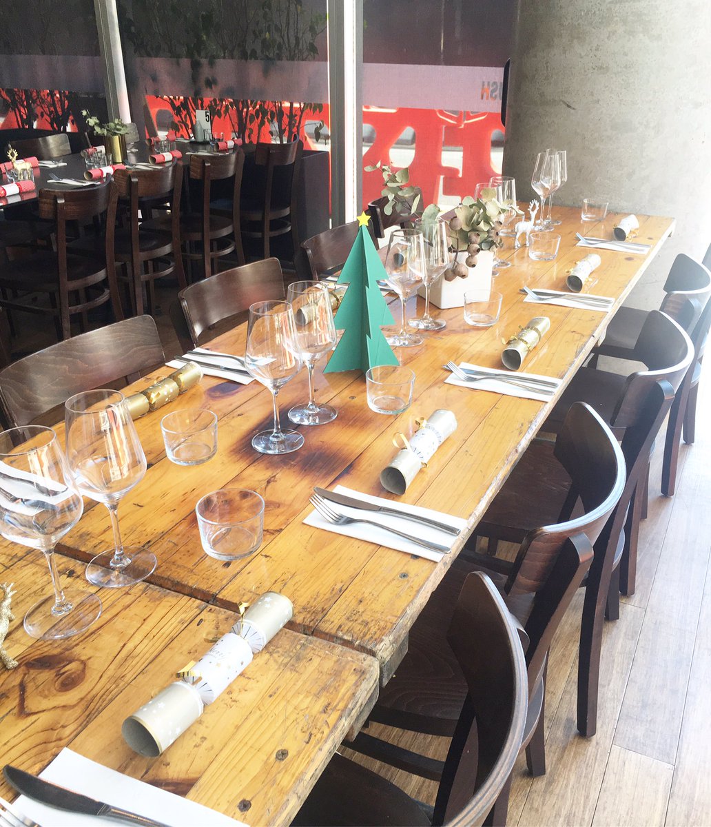 Festive season break-up lunch! We're also open late tonight for #publicwinedown #Christmas #publiccbd #longtable 🎄🎄🍴