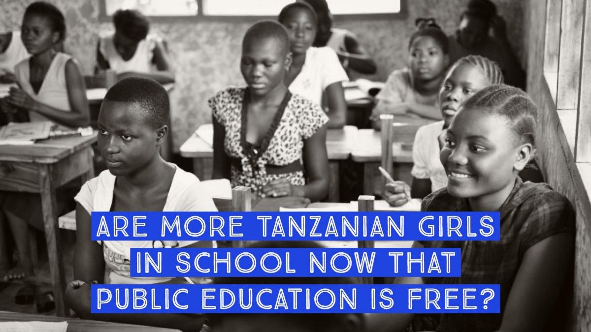 ICFJ's tweet photo. @PesaCheck helps the public separate fact from fiction. See if free public education led to more Tanzanian girls in school, a report done by Belinda Japhet. https://t.co/UsDH1rvO3u @ICFJKnight @shurufu #CodeforTanzania https://t.co/afQUXaw2JE