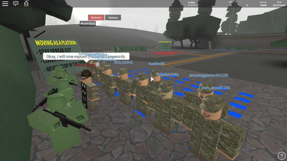 Toiville2k's tweet photo. Training! @USARRoblox https://t.co/qyYNlcXW2n
