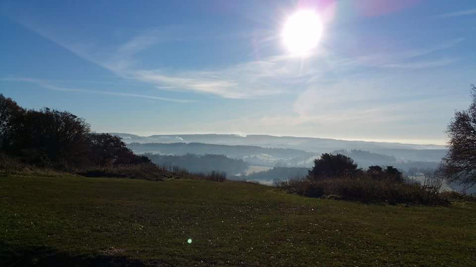 MEO_Surrey's tweet photo. #Museum30 Day14 Driving around Surrey to visit our museums &amp; galleries means my journey(s) to work vary, but are always pretty. However, if I'm at HQ in Woking, sometimes HAVE to stop at Newlands Corner on my way just to take in this view. https://t.co/21SihBjJ0U