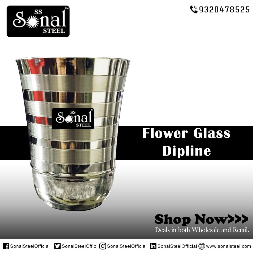 SonalSteelOffic's tweet photo. Guest at your house? Bored of serving in the same cutlery ? Give your kitchen a new look with a range of stylish stainless steel glasses from Sonal Steel.
Flower Glass Dipline
#BestDeals, #BestQuality #SonalSteel
#Flower #Glass #Dipline https://t.co/KVftEVj37s