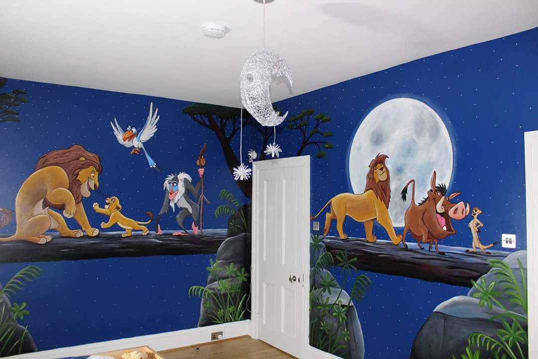 Custom Murals On Twitter Lion King Mural Painted In A