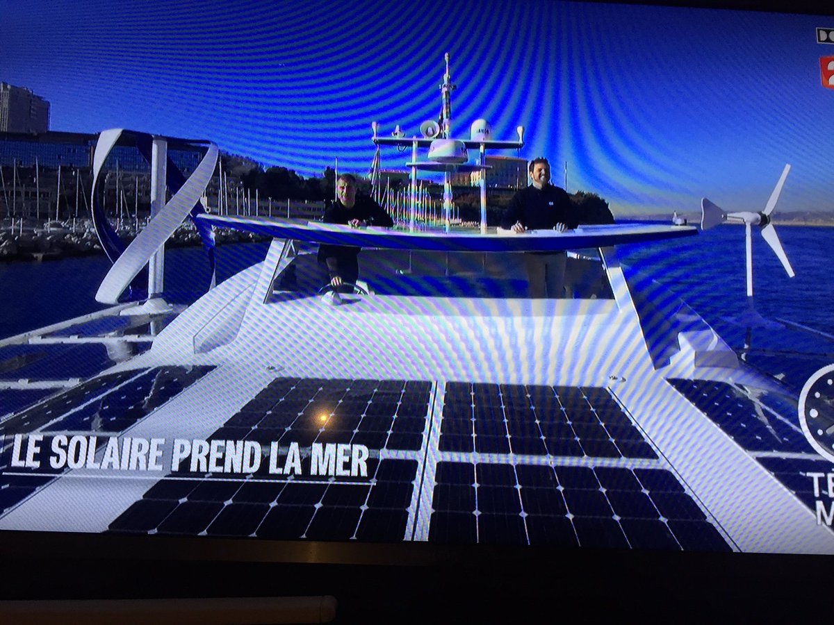 Lecocq_dom's tweet photo. #telematin Laurent Bignolas &amp; Gregoire Tournon : un bateau de légende devenu un bateau du futur ! 🛥 #Energy_Observer est totalement autonome en énergie et préfigure le mix énergétique de demain. #HydogenNow #FutureIsClean Un reportage à revoir ! 🎥 sur #France2tv https://t.co/LQ50jPCXWb