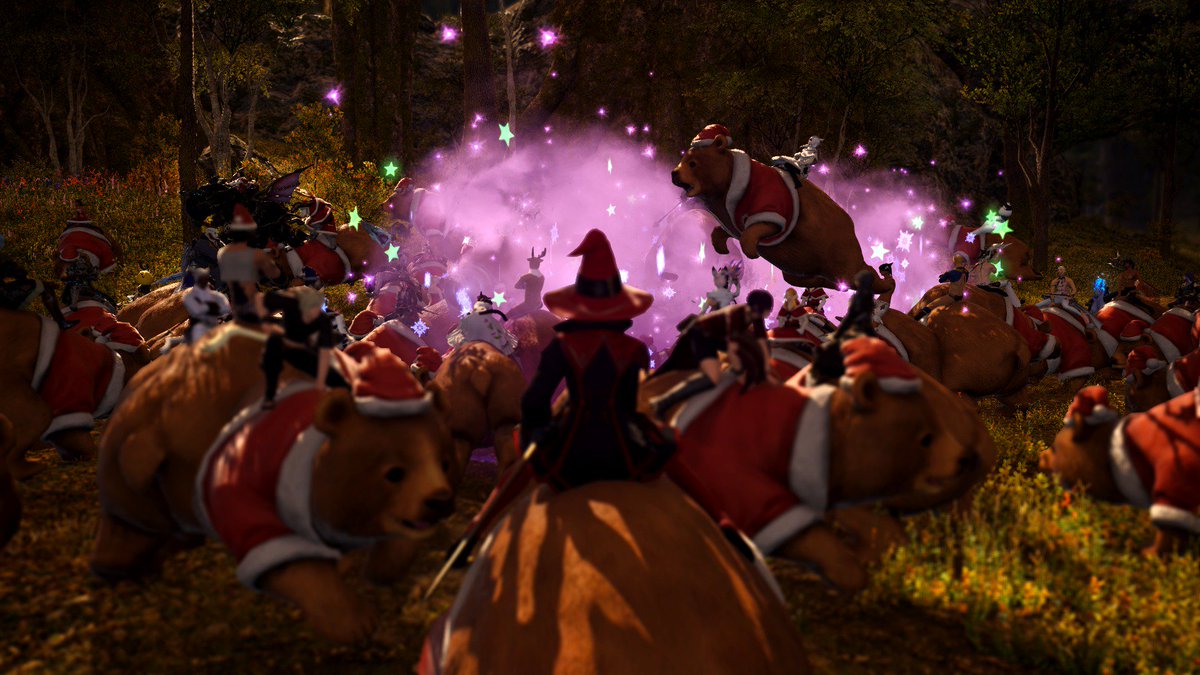 KickKoann's tweet photo. This is un-BEAR-able! #FFXIV #HolidayMount #MerryChristmas #MMORPG https://t.co/o5oxZlLS0e
