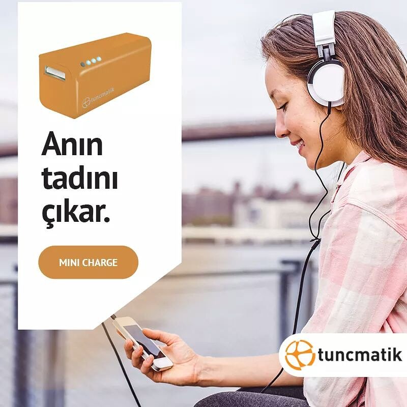 Tuncmatik1's tweet photo. Müzik dinlerken bir yandan da kendinizi dinliyorsanız; bu keyfiniz yarıda kalmasın, Mini Charge ile anın tadını çıkarın! 😌

#tuncmatik #minicharge https://t.co/EWfdVSH3dX