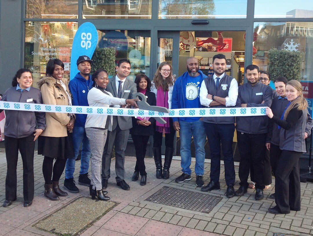 YPMCharity's tweet photo. GRAND OPENING π
YPM were honoured to join Dhrupesh & staff alongside local residents for the Grand Opening of the South Lambeth Road Co-op.
Ebz & Marcus met some local & intl orgs doing impactful work: @ECPAT @StGilesTrust and Camberwell After School Prj #YPM10 #TheCoopWay https://t.co/Egc5Dnmwvw