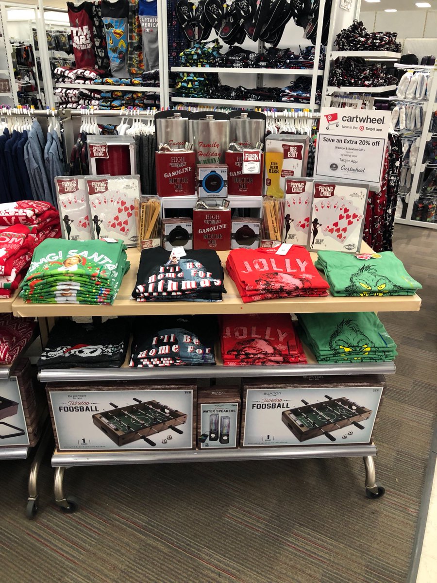 katie_ambuehl's tweet photo. Get your ugly sweater and white elephant gifts before it’s to late!!! #T1882 #UglyHolidaySweater #BuxtonGiftSets #WemcoGiftSets #Cartwheel #TargetApp #TargetWallet @julianeA37 @jennkallman https://t.co/svQSDnm70S